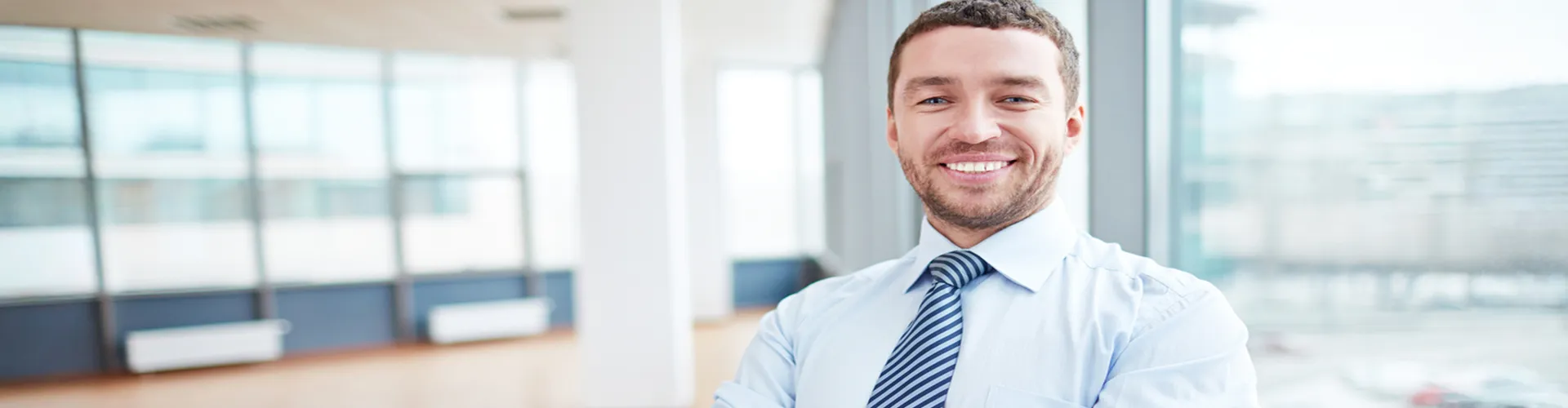 Smiling employee