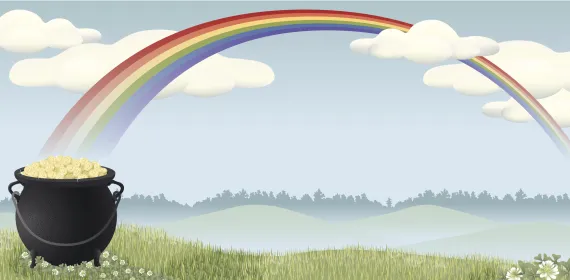pot of gold at the end of the rainbow
