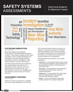 ADI Safety Systems Assessment Overview